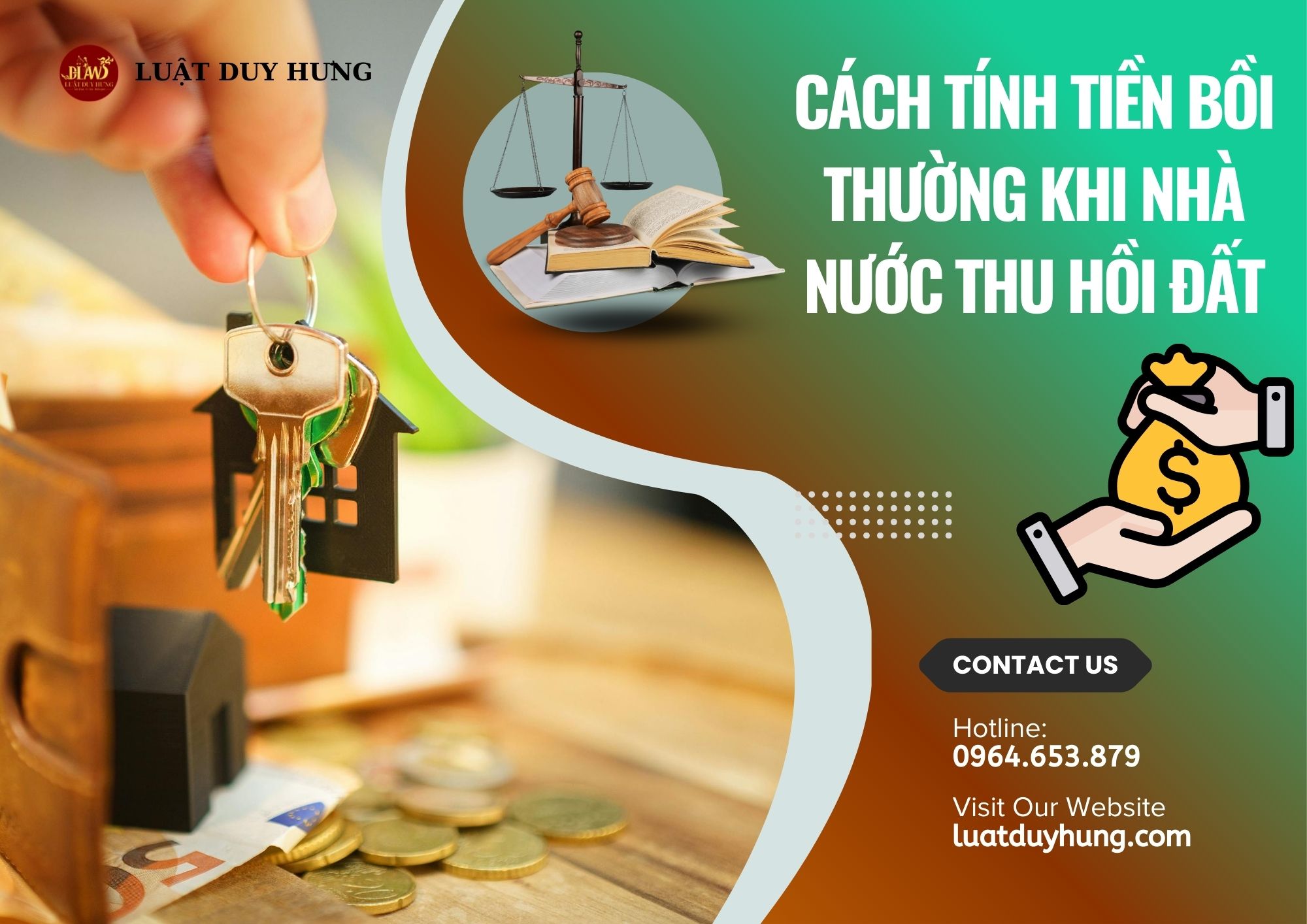 CÁCH TÍNH TIỀN BỒI THƯỜNG KHI NHÀ NƯỚC THU HỒI ĐẤT