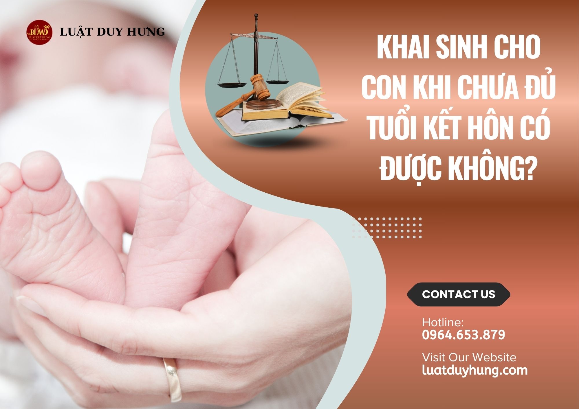 Khai sinh cho con khi chưa đủ tuổi kết hôn