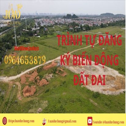trình tự đăng ký biến động đất đai