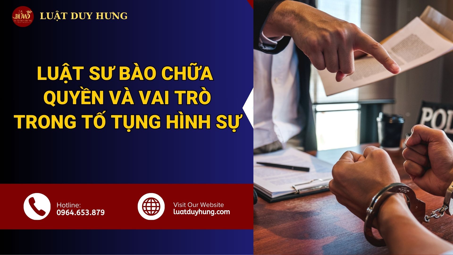 Luật sư bào chữa hình sự Quyền và vai trò trong tố tụng hình sự