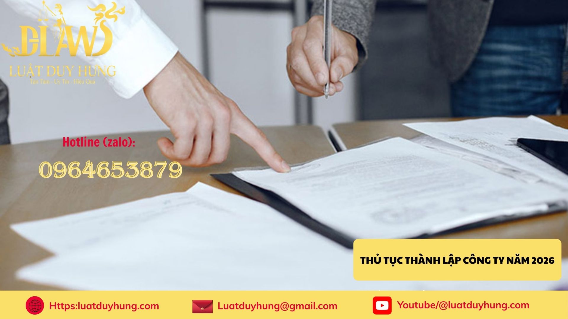 Thủ tục thành lập công ty năm 2026
