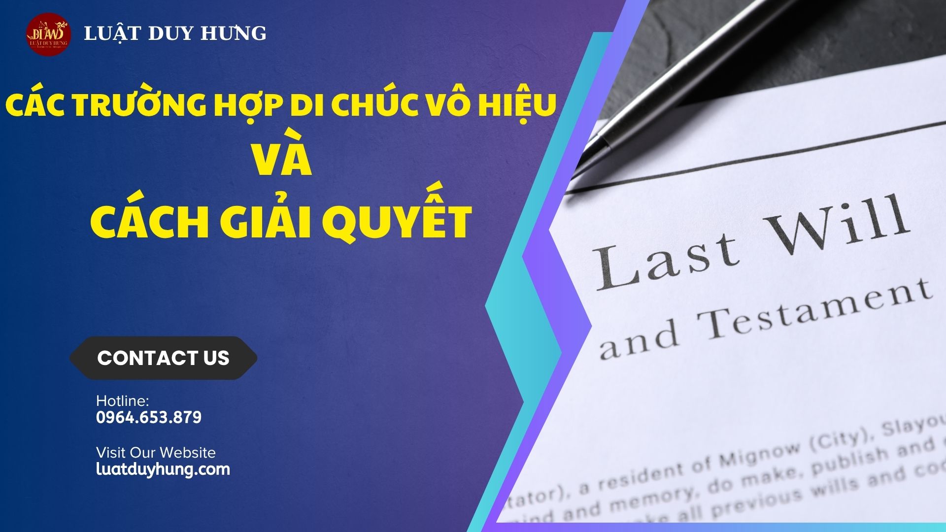 Di chúc vô hiệu và cách giải quyết