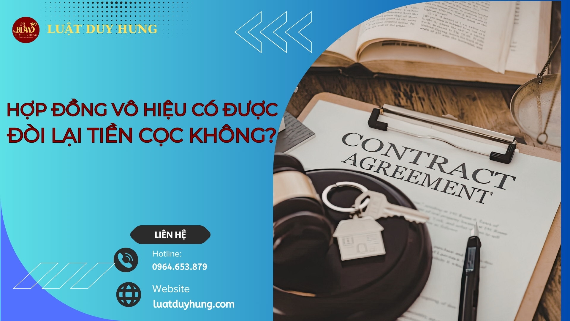 hợp đồng vô hiệu có đòi lại tiền cọc được không